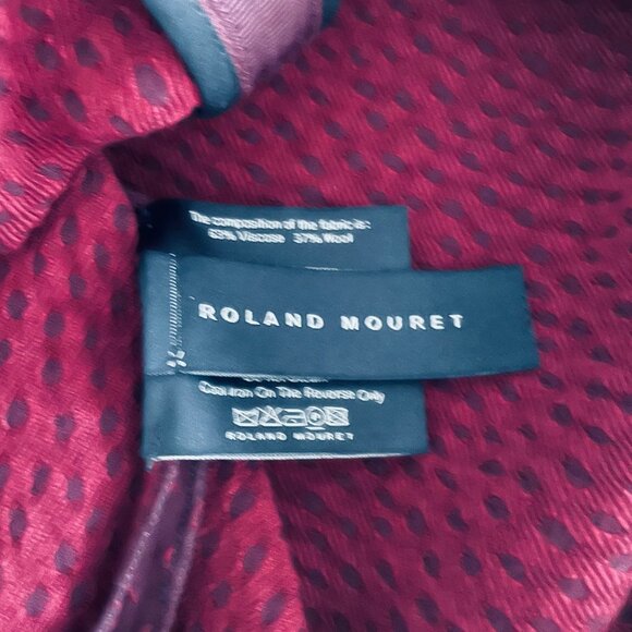 ROLAND MOURET BURGUNDY PENCIL SKIRT - SIZE US 2/ IT 38 TAGS ON - Picture 6 of 9